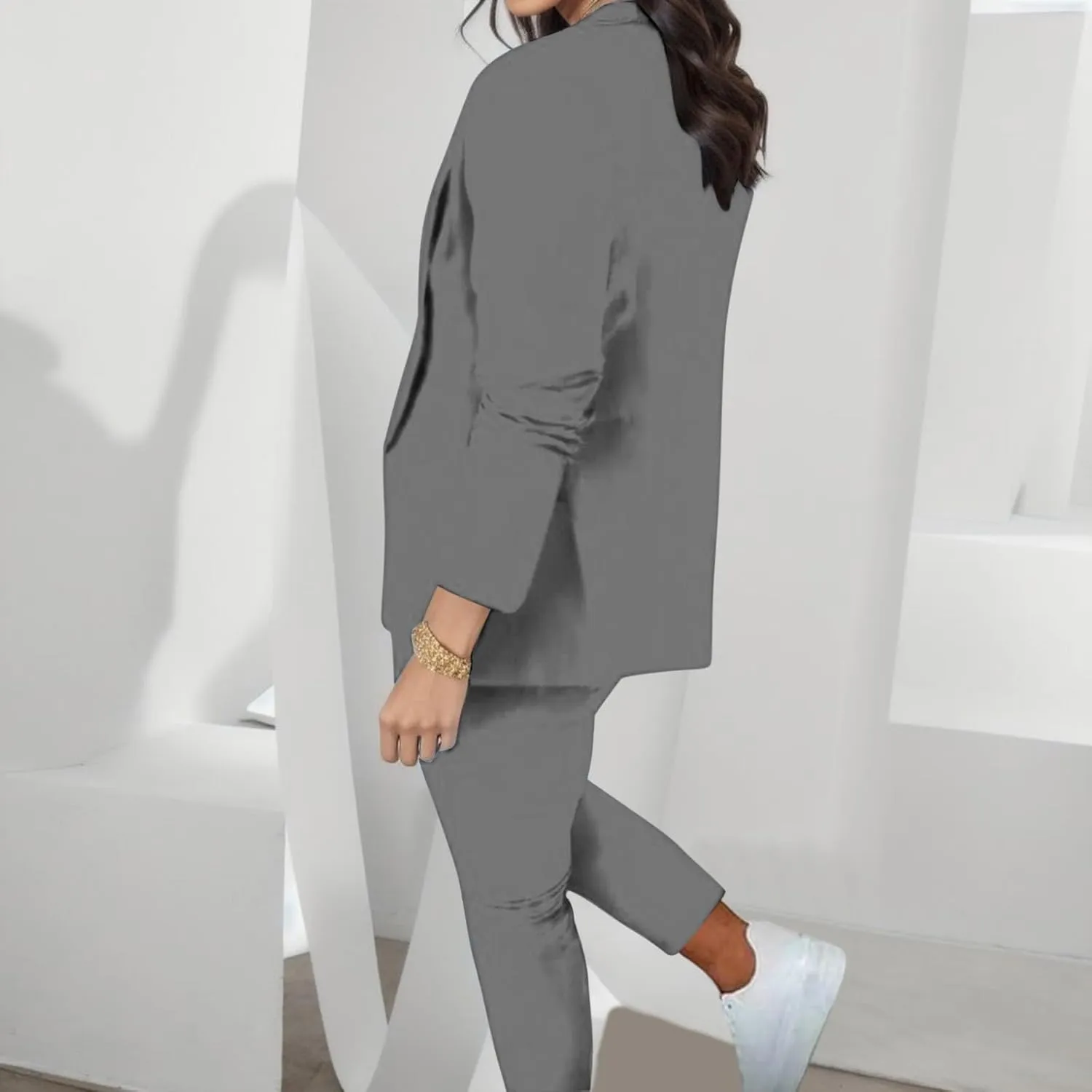 2 Piece Sets for Women Plus Size Women Business Casual Sets Two Piece Outfits Office Work Wear Office Dress Blazer