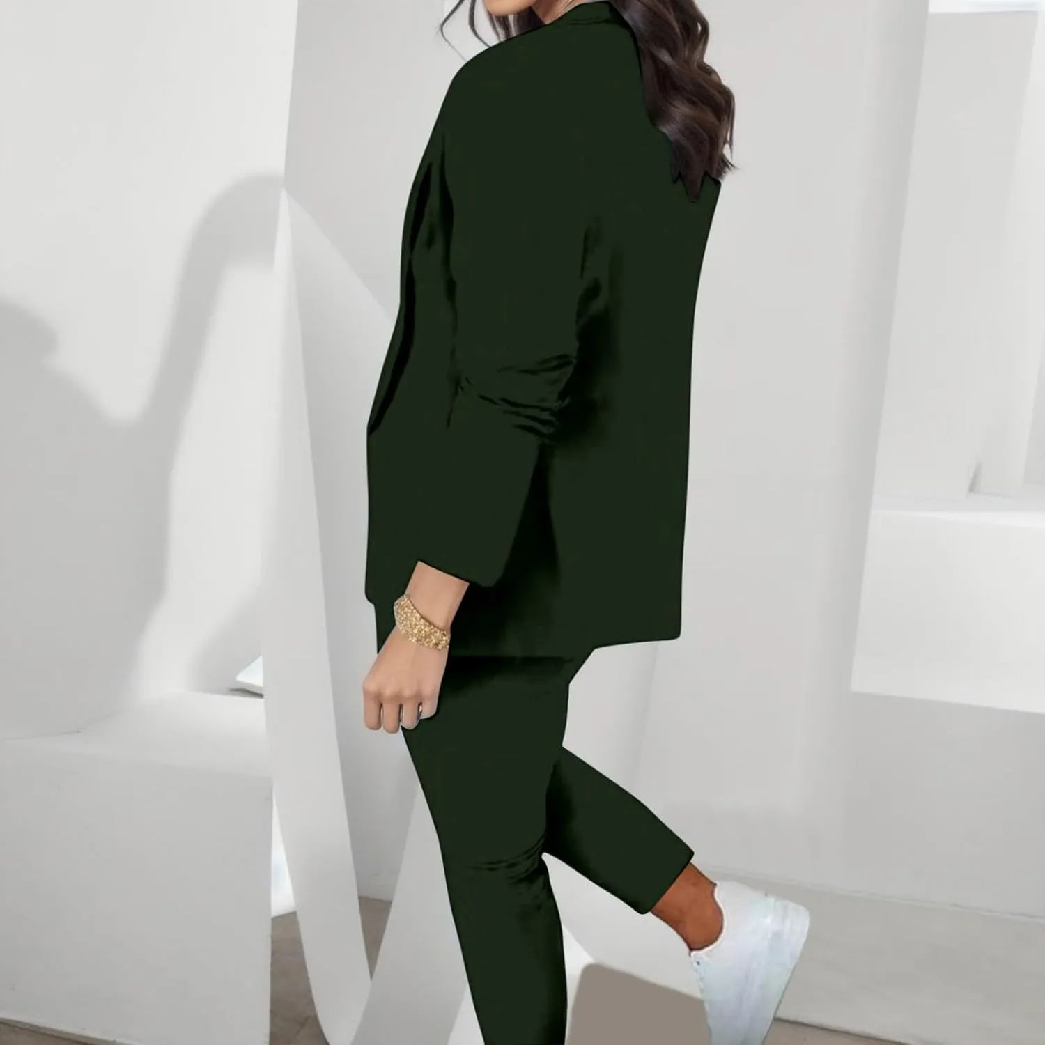 2 Piece Sets for Women Plus Size Women Business Casual Sets Two Piece Outfits Office Work Wear Office Dress Blazer