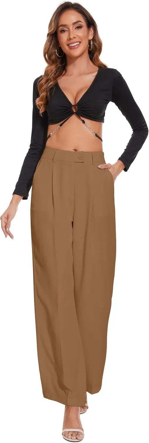 2025 Work Pants for Women Business Casual Office Dress Pants Trousers with Pockets