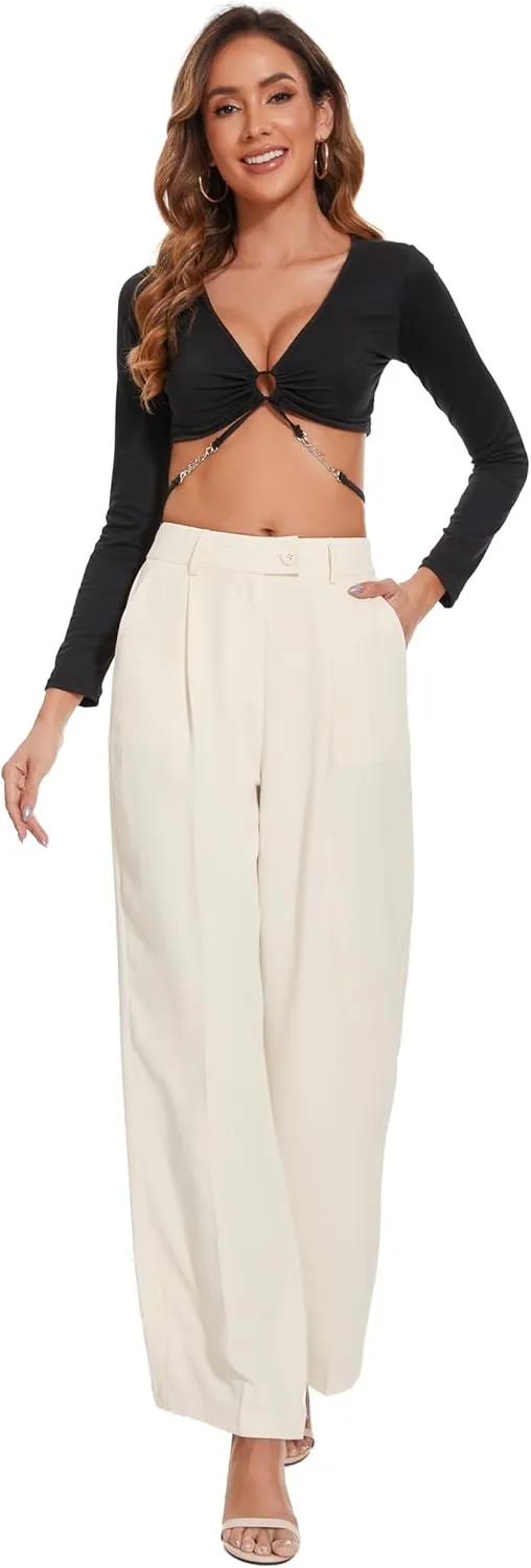 2025 Work Pants for Women Business Casual Office Dress Pants Trousers with Pockets