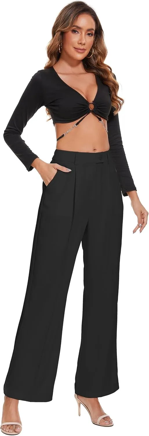 2025 Work Pants for Women Business Casual Office Dress Pants Trousers with Pockets
