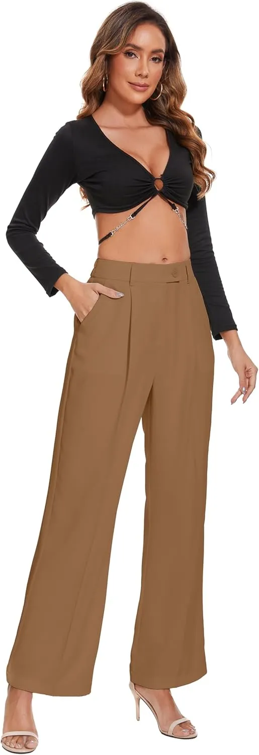 2025 Work Pants for Women Business Casual Office Dress Pants Trousers with Pockets