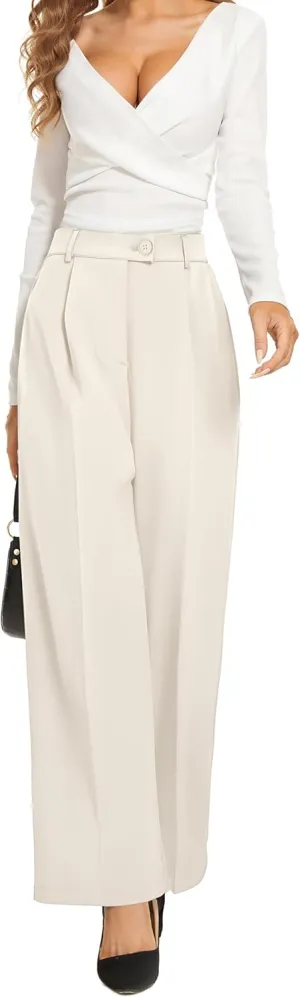 2025 Work Pants for Women Business Casual Office Dress Pants Trousers with Pockets