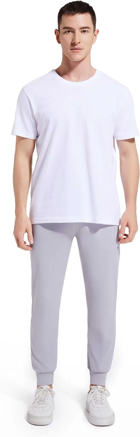27" Inseam Athletic Jogger Pants for Short Men 7/8 Quick Dry Workout Tapered Stretch Sweatpants Casual