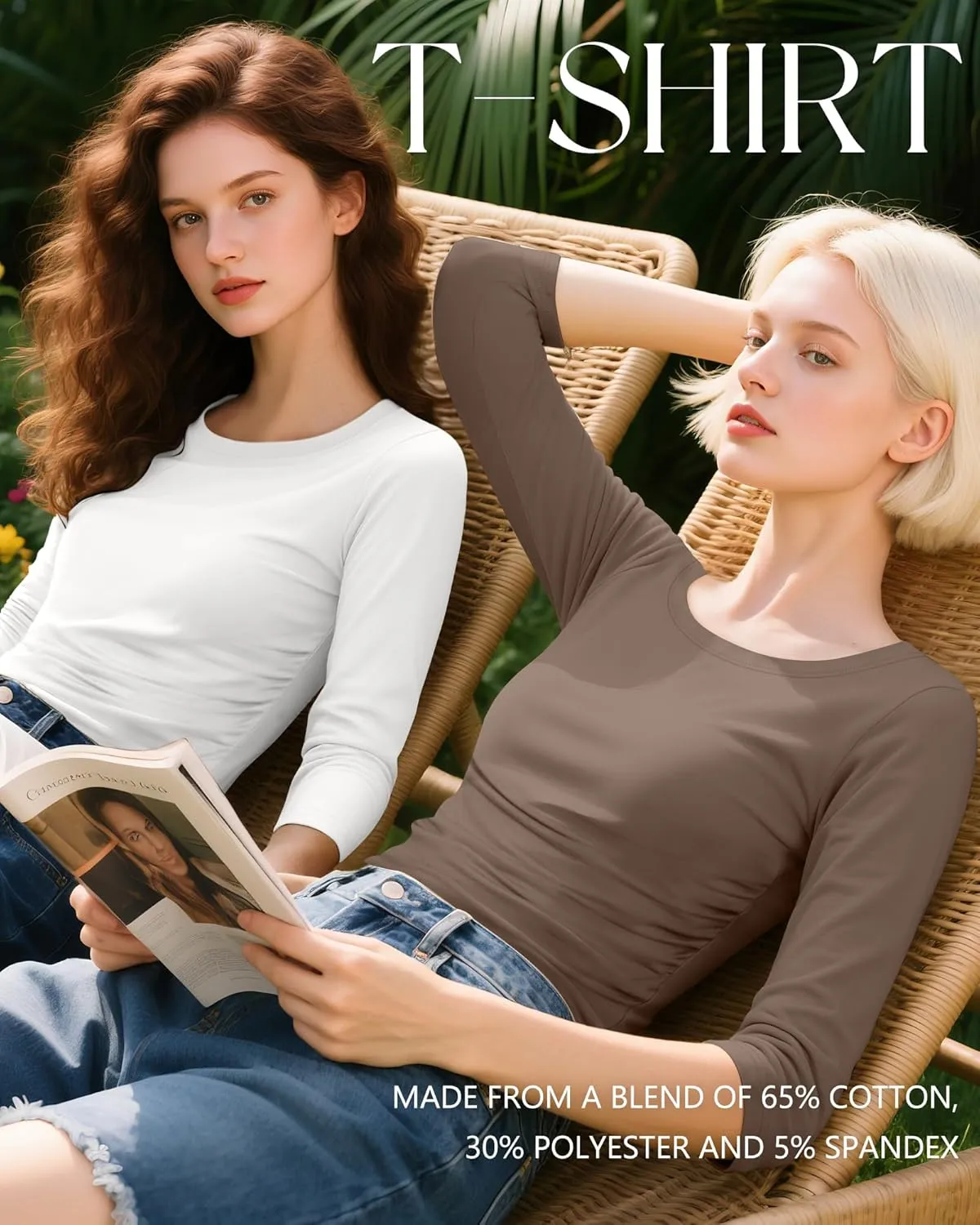 3 Pack Women's 3/4 Sleeve Shirts Slim Fit Side Ruched Tops Cotton Basic Crewneck Going Out Tees Y2k Outfits