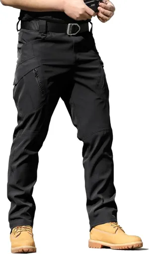 AUTIWITUA Men's Tactical Cargo Pants Water Resistant Lightweight Hiking Pants Outdoor Work Pants with Multi Pockets(No Belt)