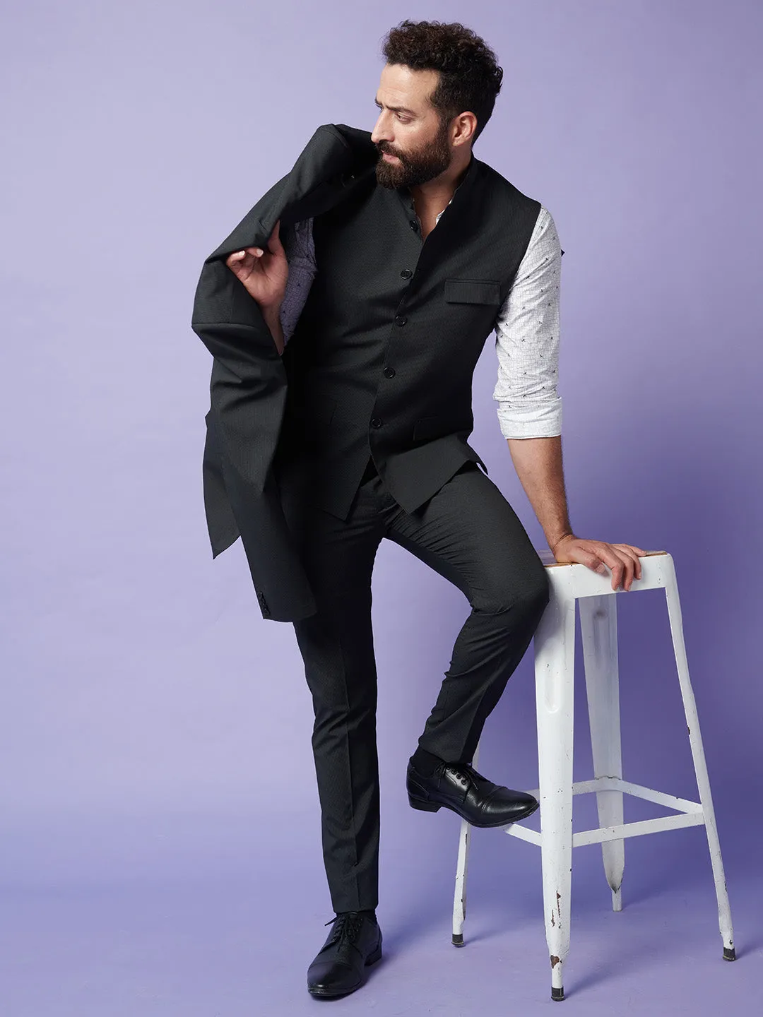 Basic Black Nehru Jacket