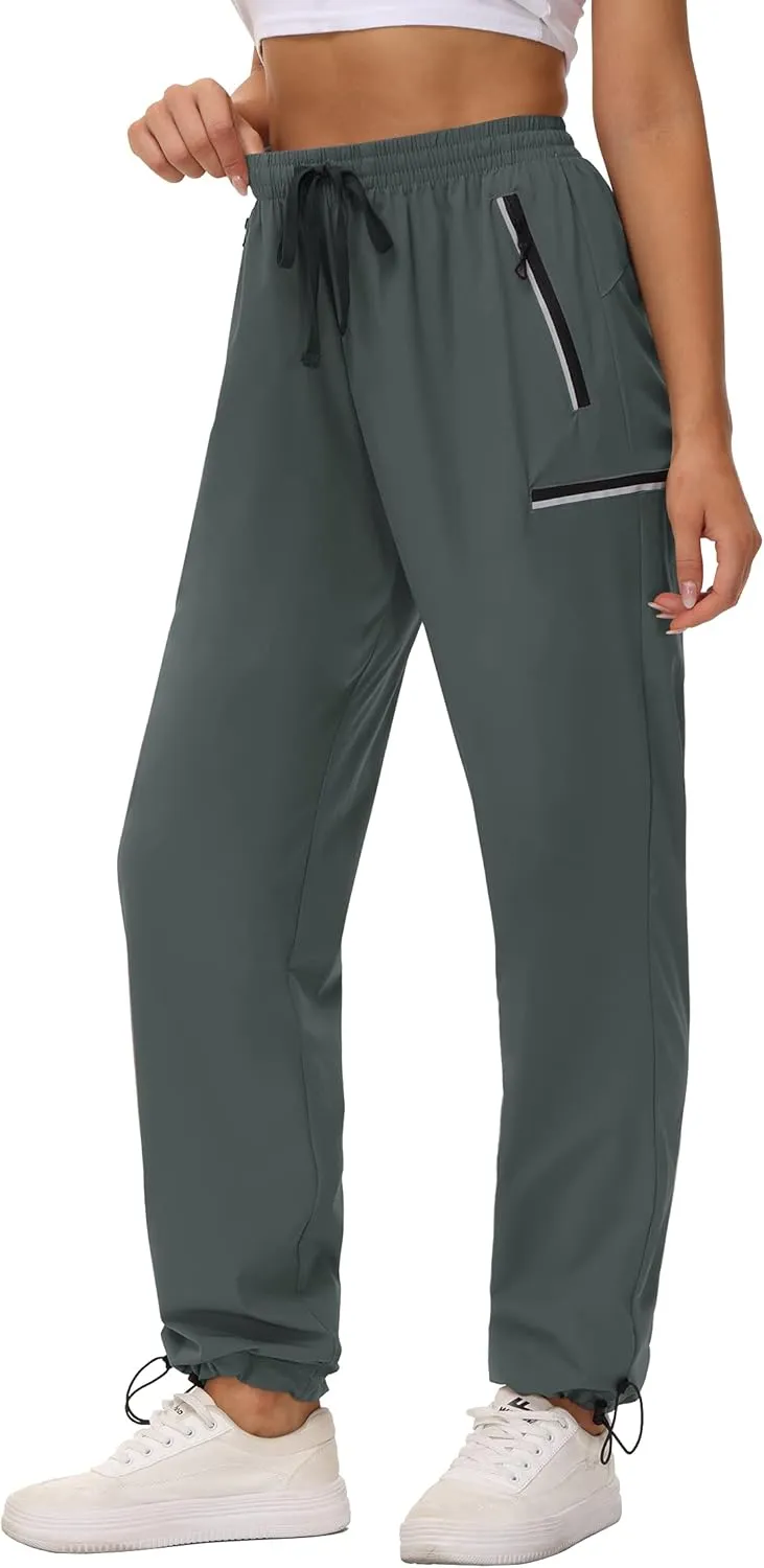 Cakulo Women's Hiking Pants Lightweight Water Resistant Golf Cargo Pants 2025 Summer Travel Trekking Fishing Pants Pockets