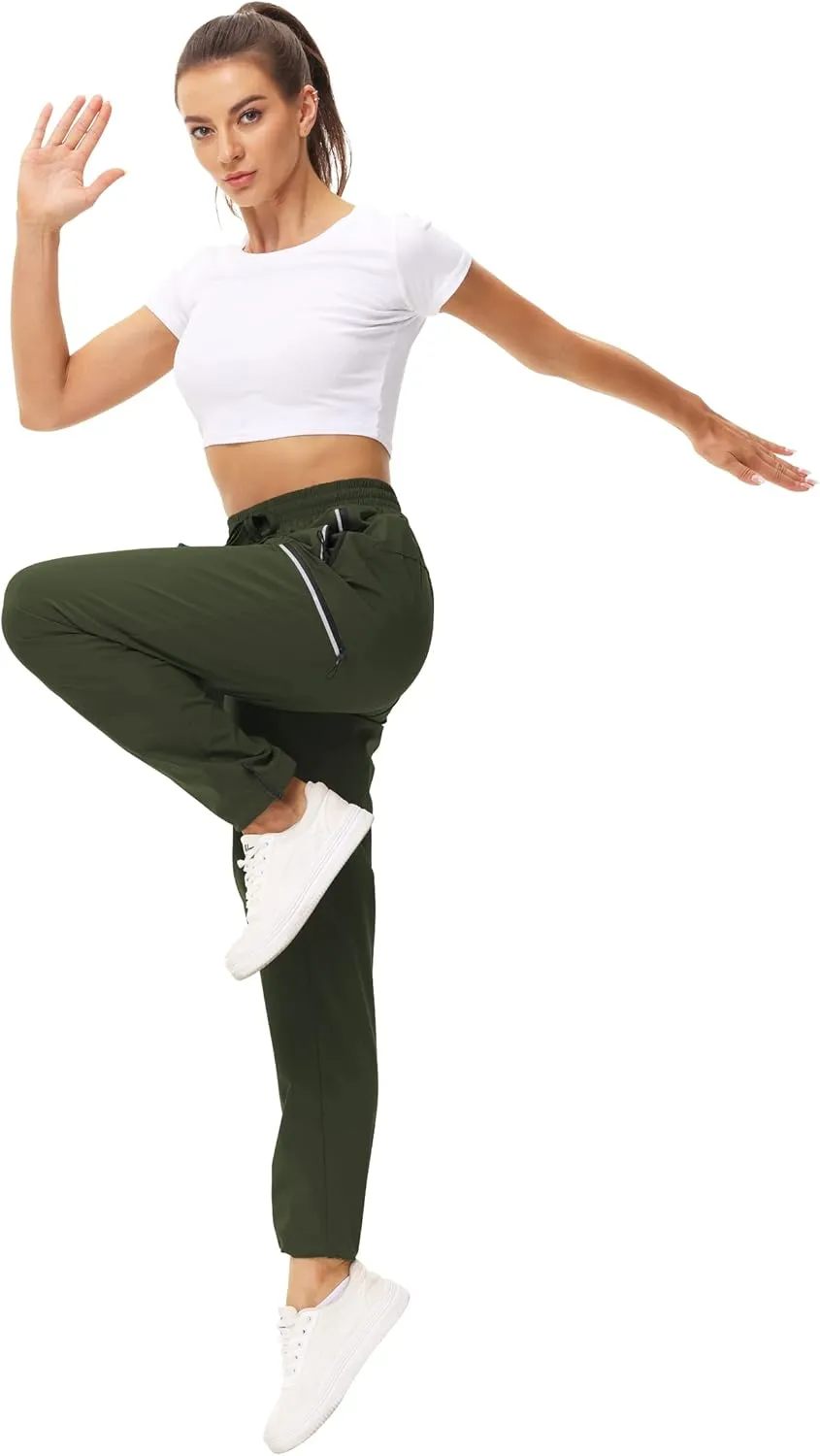 Cakulo Women's Hiking Pants Lightweight Water Resistant Golf Cargo Pants 2025 Summer Travel Trekking Fishing Pants Pockets