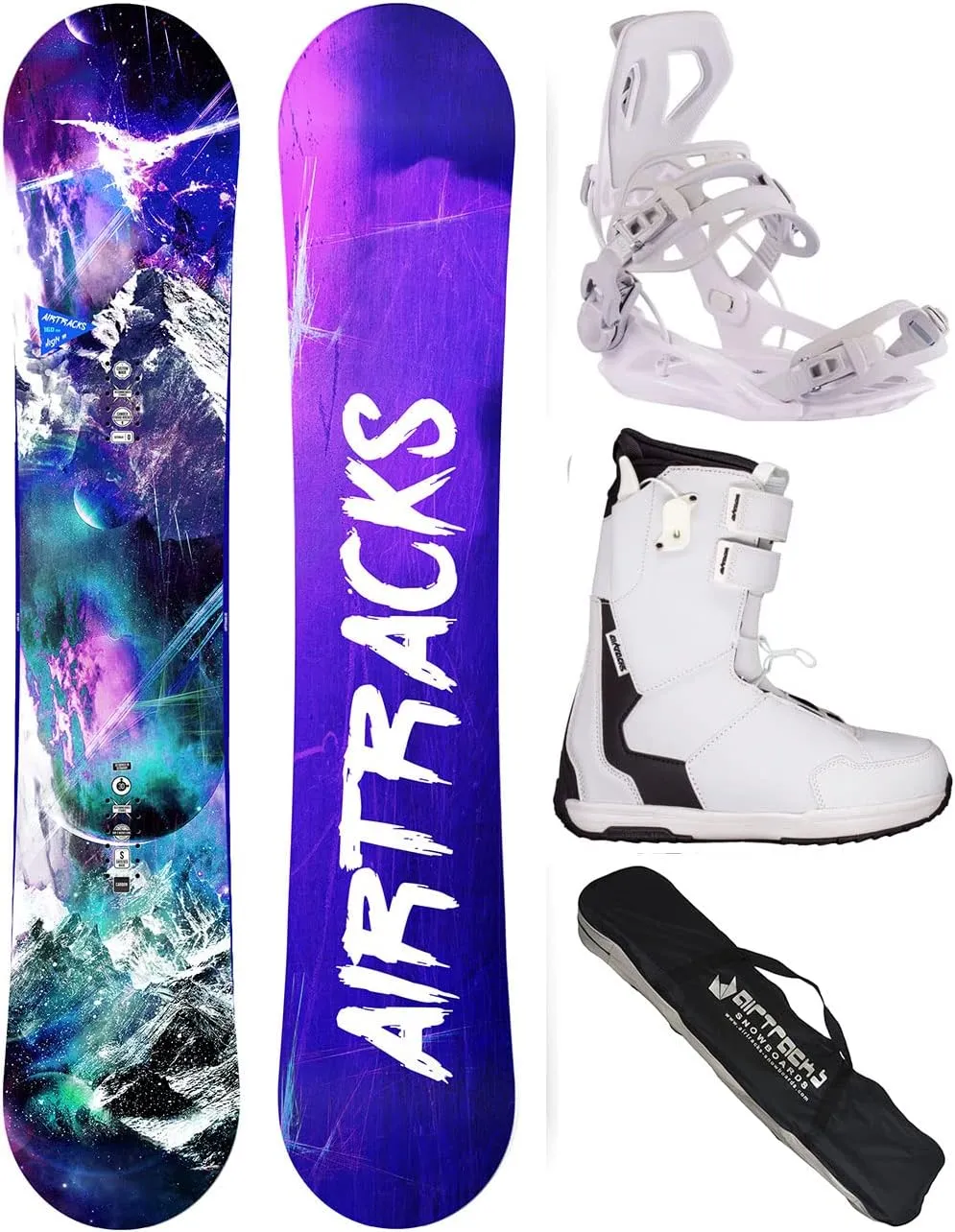 Chaussure et Planche Snowboard AIRTRACKS High Hybrid Rocker Pack | Fitnessterapy