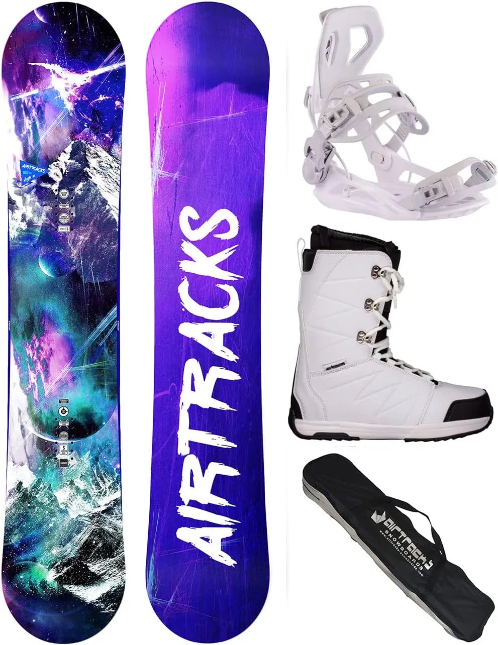 Chaussure et Planche Snowboard AIRTRACKS High Hybrid Rocker Pack | Fitnessterapy