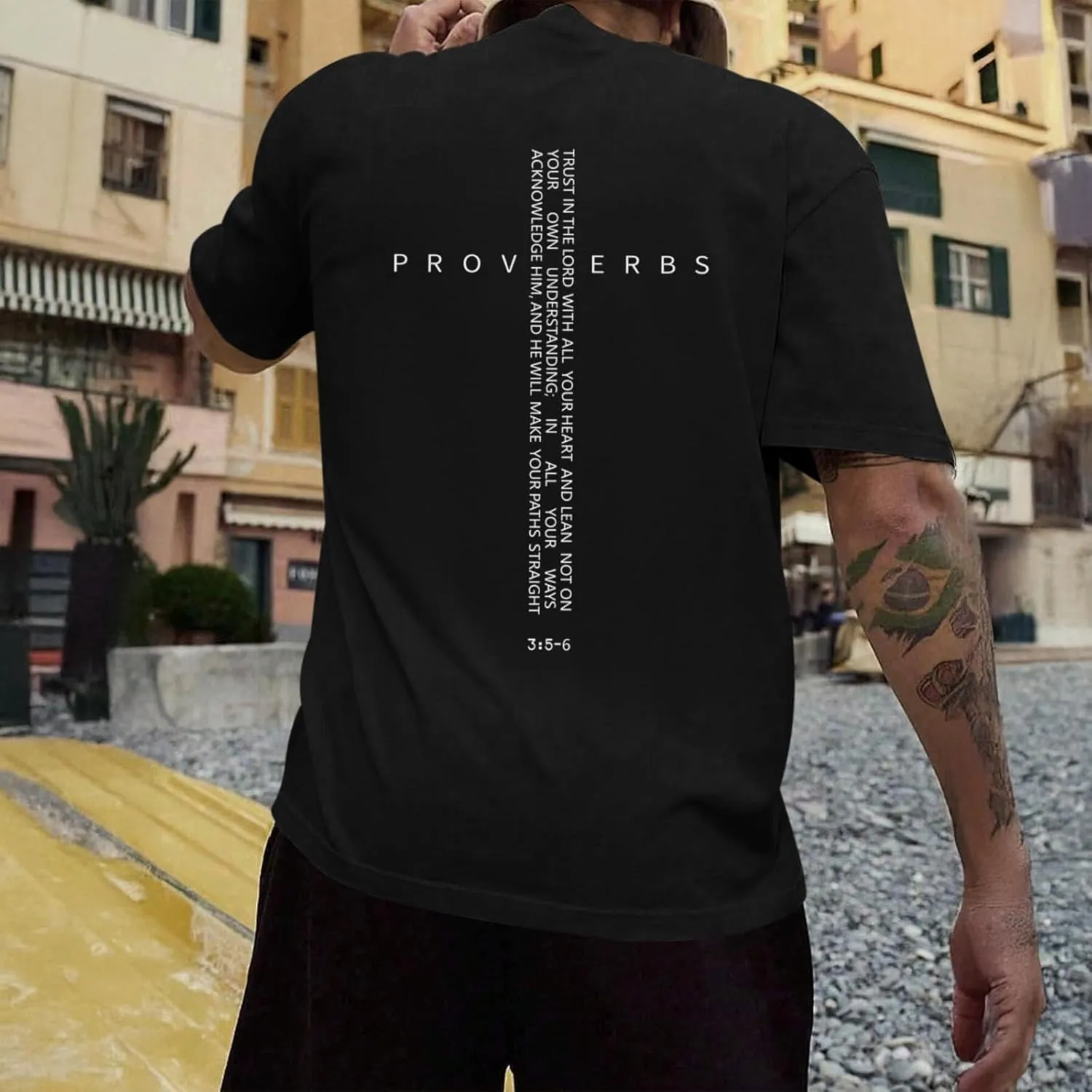 Christian Shirts for Men Vintage Religious Cross Bible Verse T-Shirt Jesus Faith Tshirt Inspirational Graphic Tees