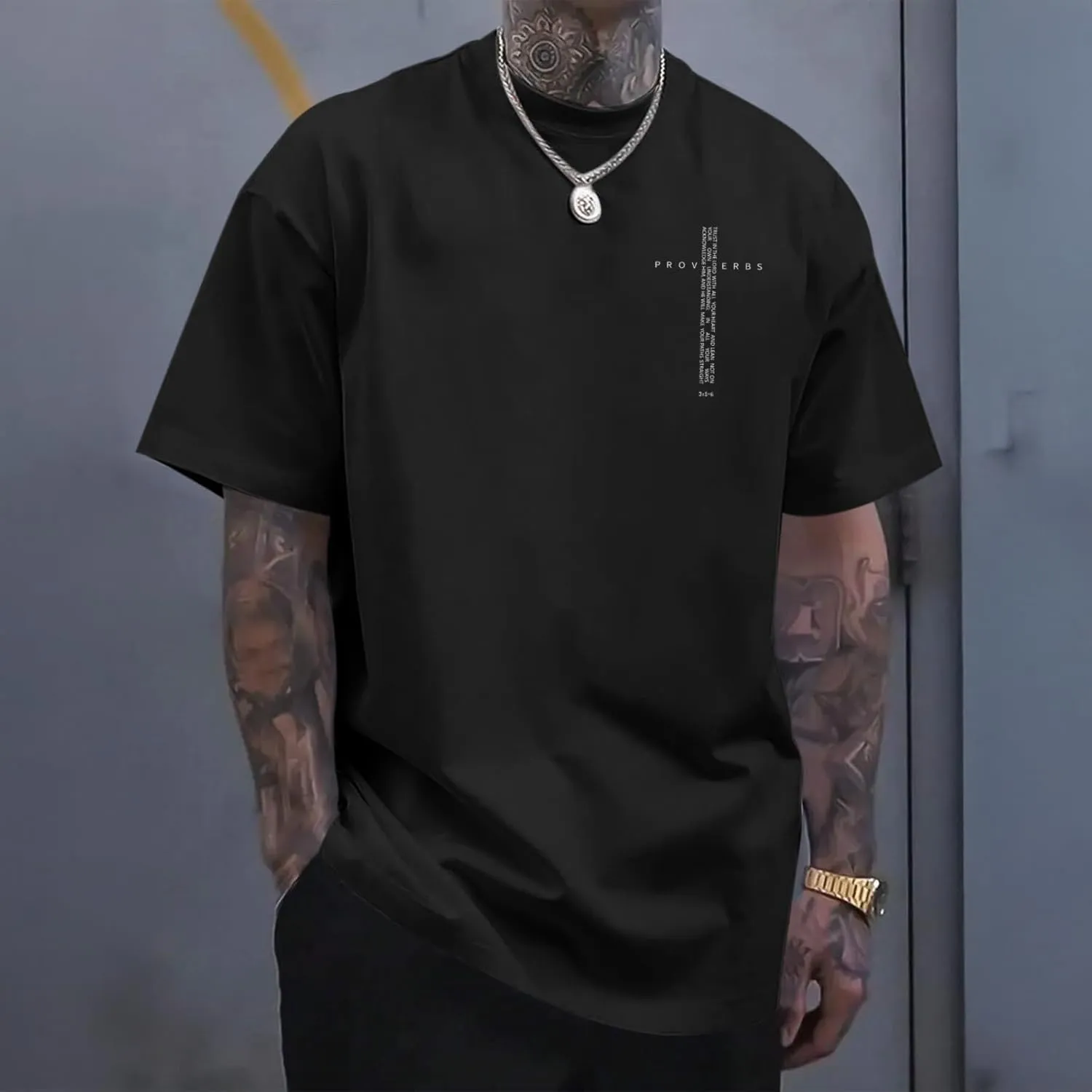 Christian Shirts for Men Vintage Religious Cross Bible Verse T-Shirt Jesus Faith Tshirt Inspirational Graphic Tees