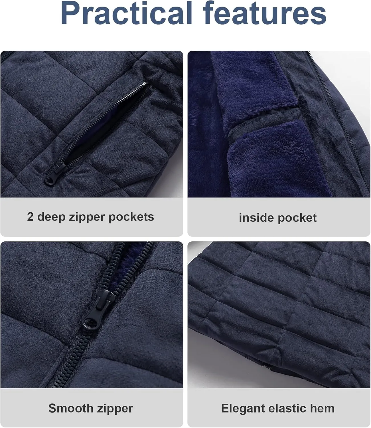 Chrisuno Women's Casual Short Winter Puffer Coat Soft Faux Fur Lining Lightweight Warm Jackets With Removable Hood