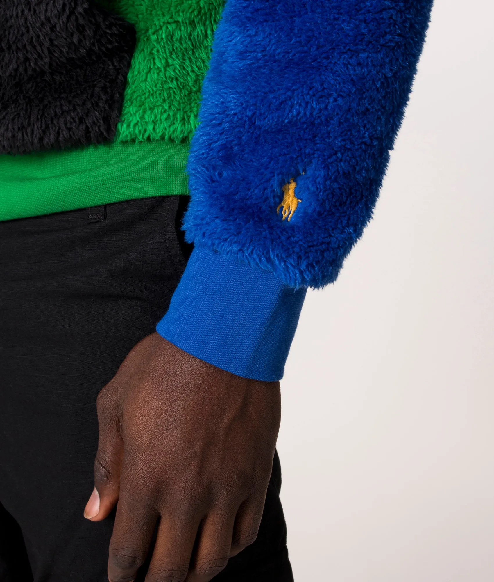 Colour Block Fleece Hoodie