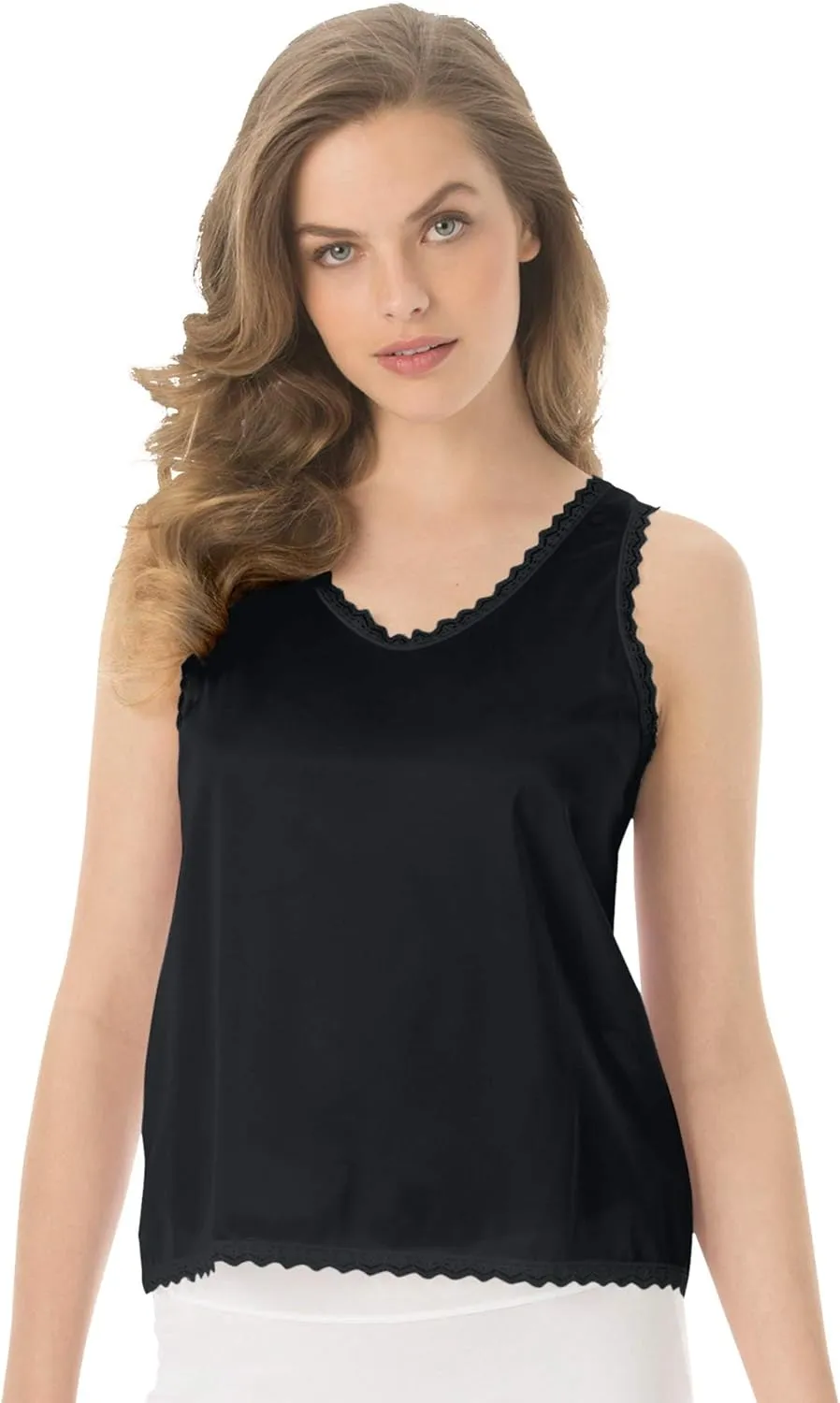 Comfort Choice Plus Size Lace-Trim Camisole