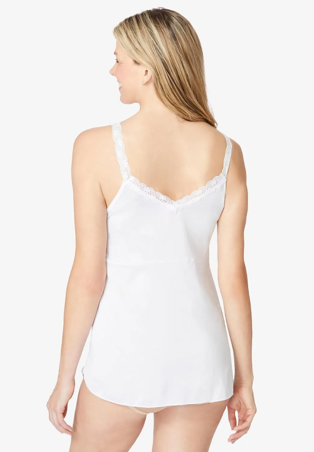 Comfort Choice Plus Size Lace Trim Camisole