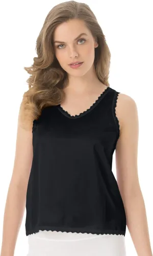Comfort Choice Plus Size Lace-Trim Camisole