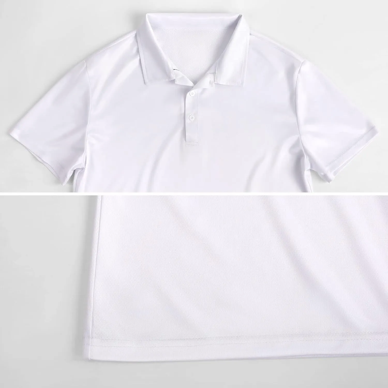 Daisy Flowers Black Background Mens Polo Shirts Quick Dry Short Sleeve T-shirts Slim Tennis Collared Tees Tops