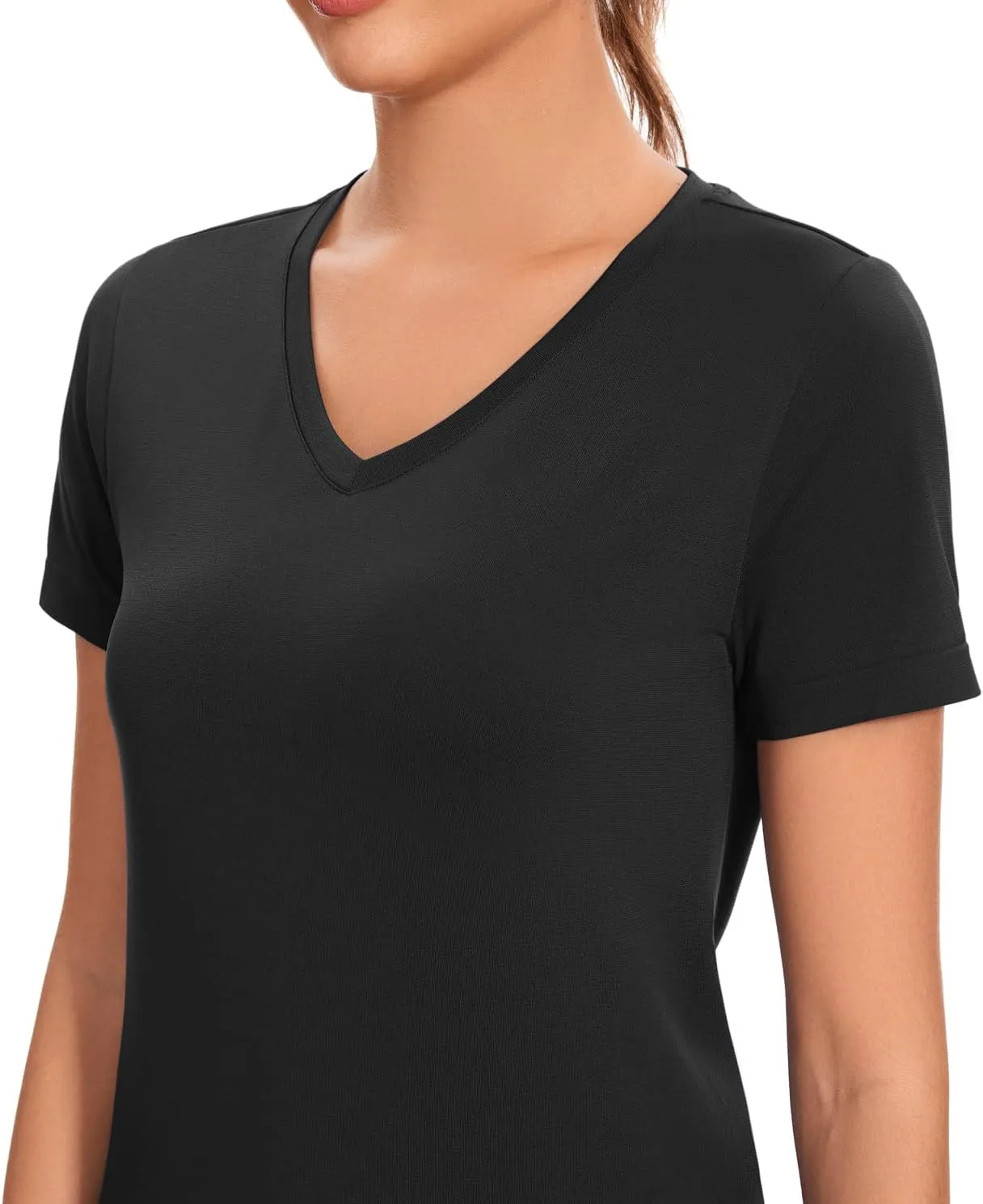 GXXGE Quick Dry Workout Tops for Women Short Sleeve Athletic Tees Breathable Gym Running Yoga T Shirts Sun Protection UPF50 