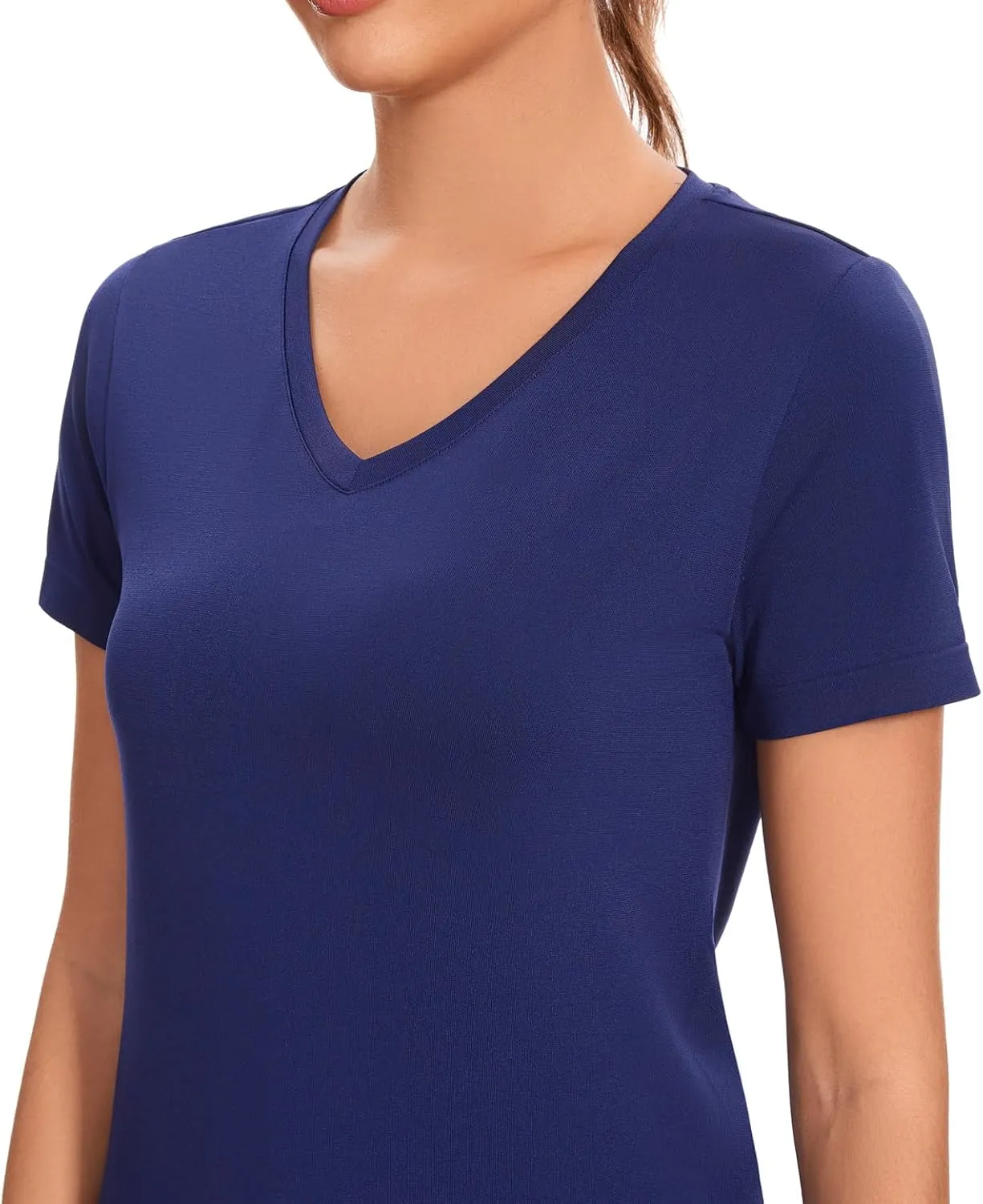 GXXGE Quick Dry Workout Tops for Women Short Sleeve Athletic Tees Breathable Gym Running Yoga T Shirts Sun Protection UPF50 