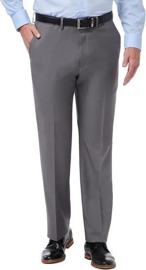 Haggar Men's Premium Comfort Classic Fit Flat Front Hidden Comfort Waistband Pant (Regular and Big & Tall Sizes)