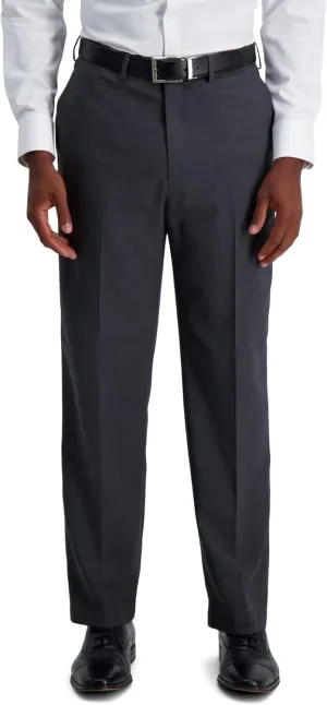Haggar Men's Premium Comfort Classic Fit Flat Front Hidden Comfort Waistband Pant (Regular and Big & Tall Sizes)