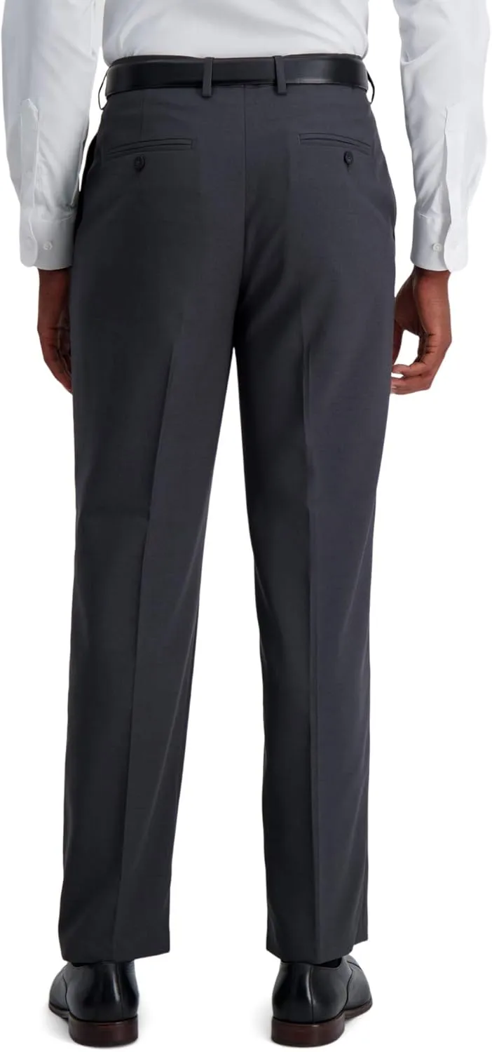 Haggar Men's Premium Comfort Classic Fit Flat Front Hidden Comfort Waistband Pant (Regular and Big & Tall Sizes)