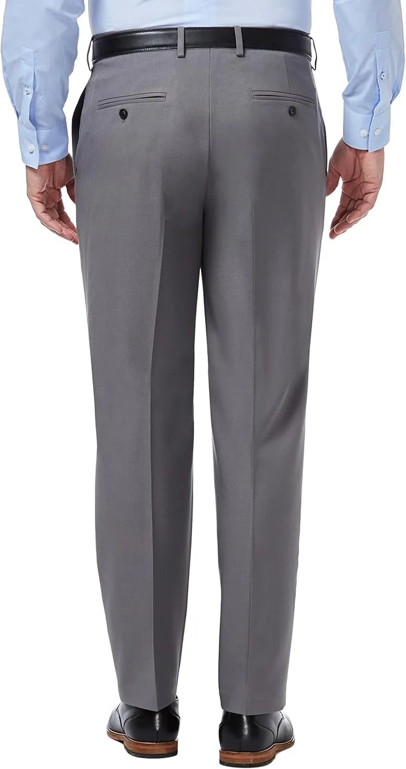 Haggar Men's Premium Comfort Classic Fit Flat Front Hidden Comfort Waistband Pant (Regular and Big & Tall Sizes)