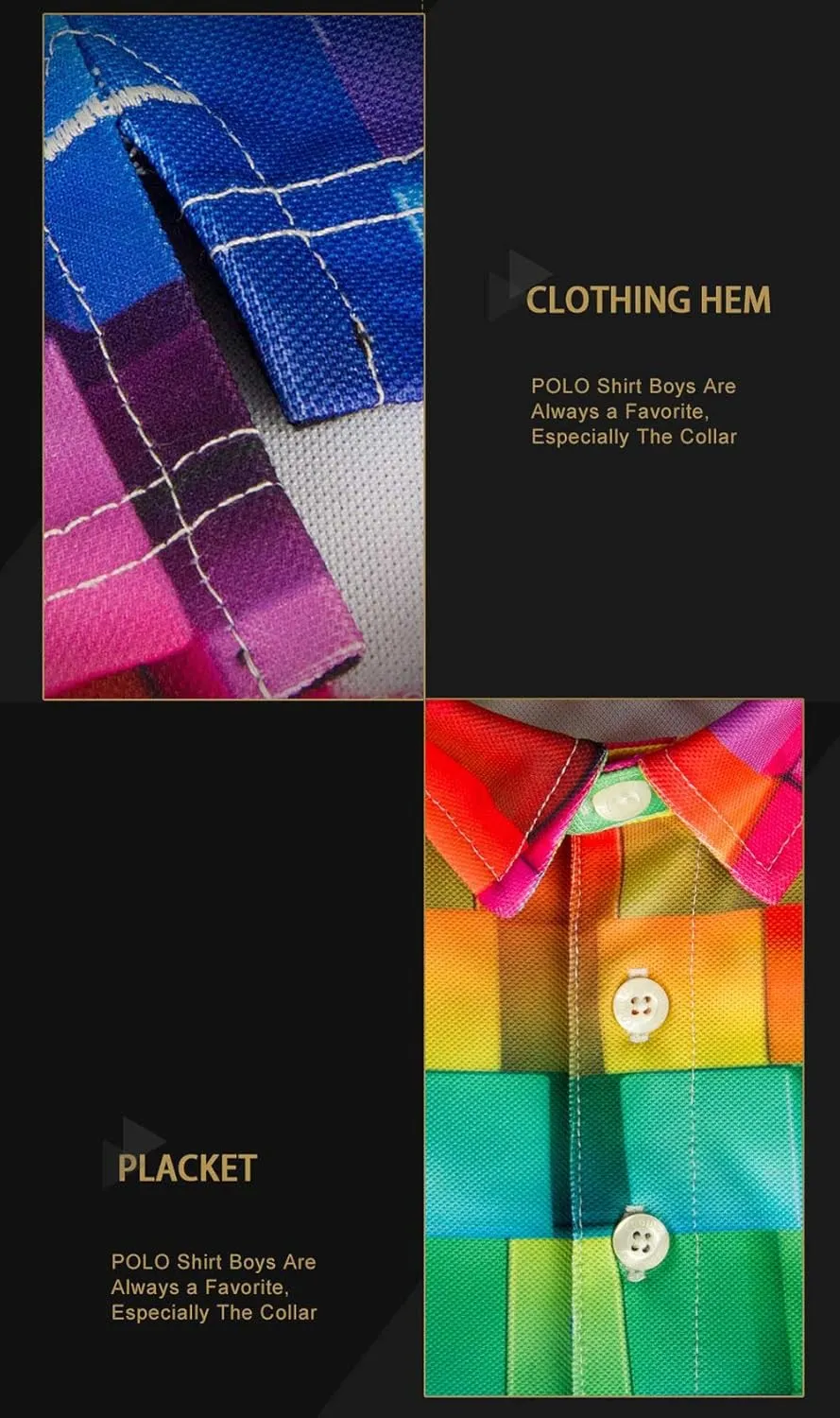 HUGS IDEA Novelty Summer Colorful Men's Short Sleevee Blouse Shirt Tees Tops T-Shirts