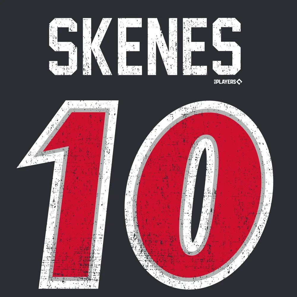 Indianapolis Indians Adult Black Paul Skenes Player Wordmark Tee