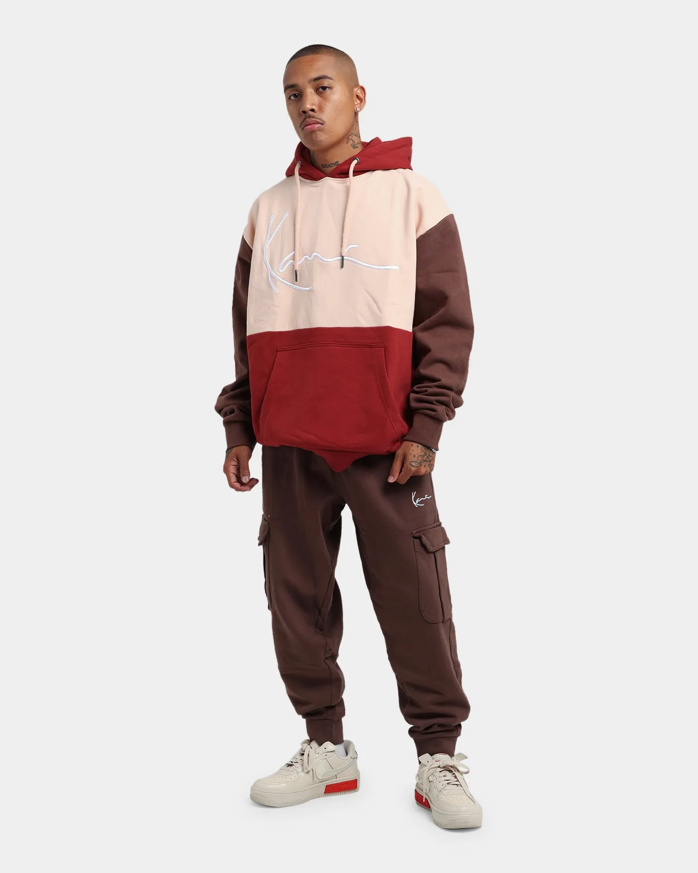 Karl Kani Signature Block Hoodie Rose