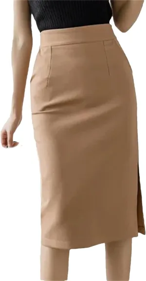 Korean High Wiast Office Skirt Women Summer Bodycon Long Skirts Elegant Midi Pencil Skirt