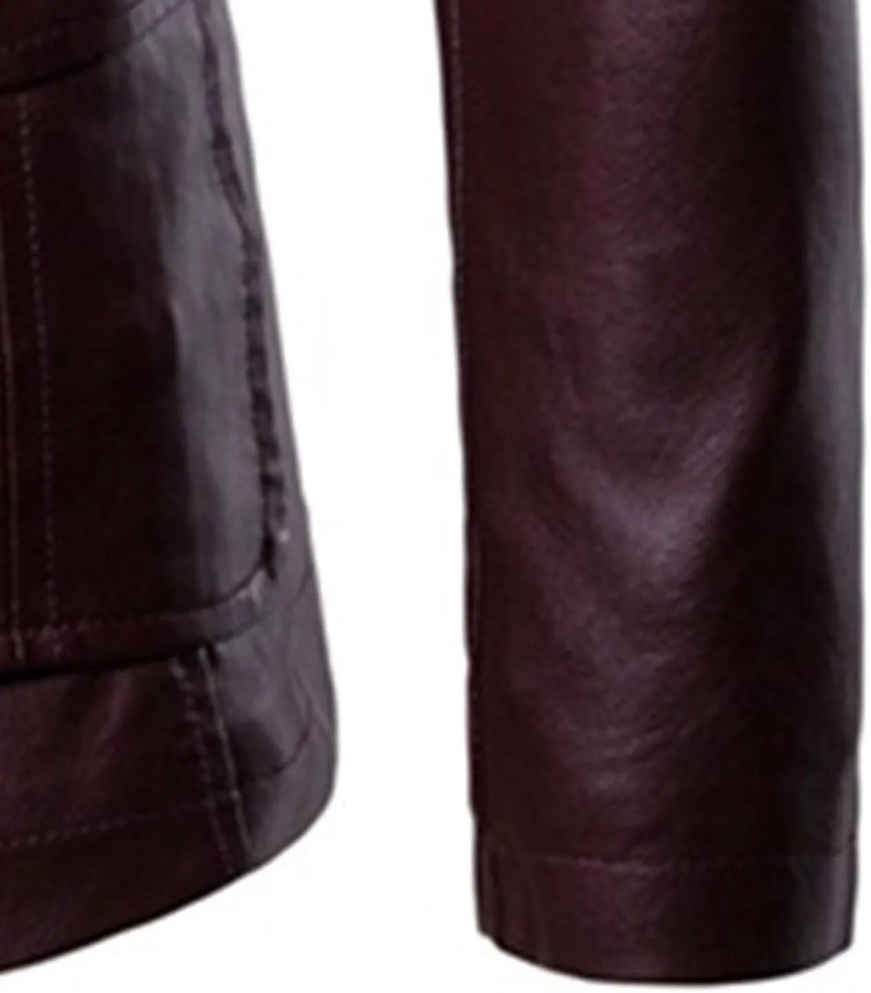Mens 2 Button Leather Blazer Jacket Faux Leather Sport Suit Coat Regular Fit Lined Business PU Jackets