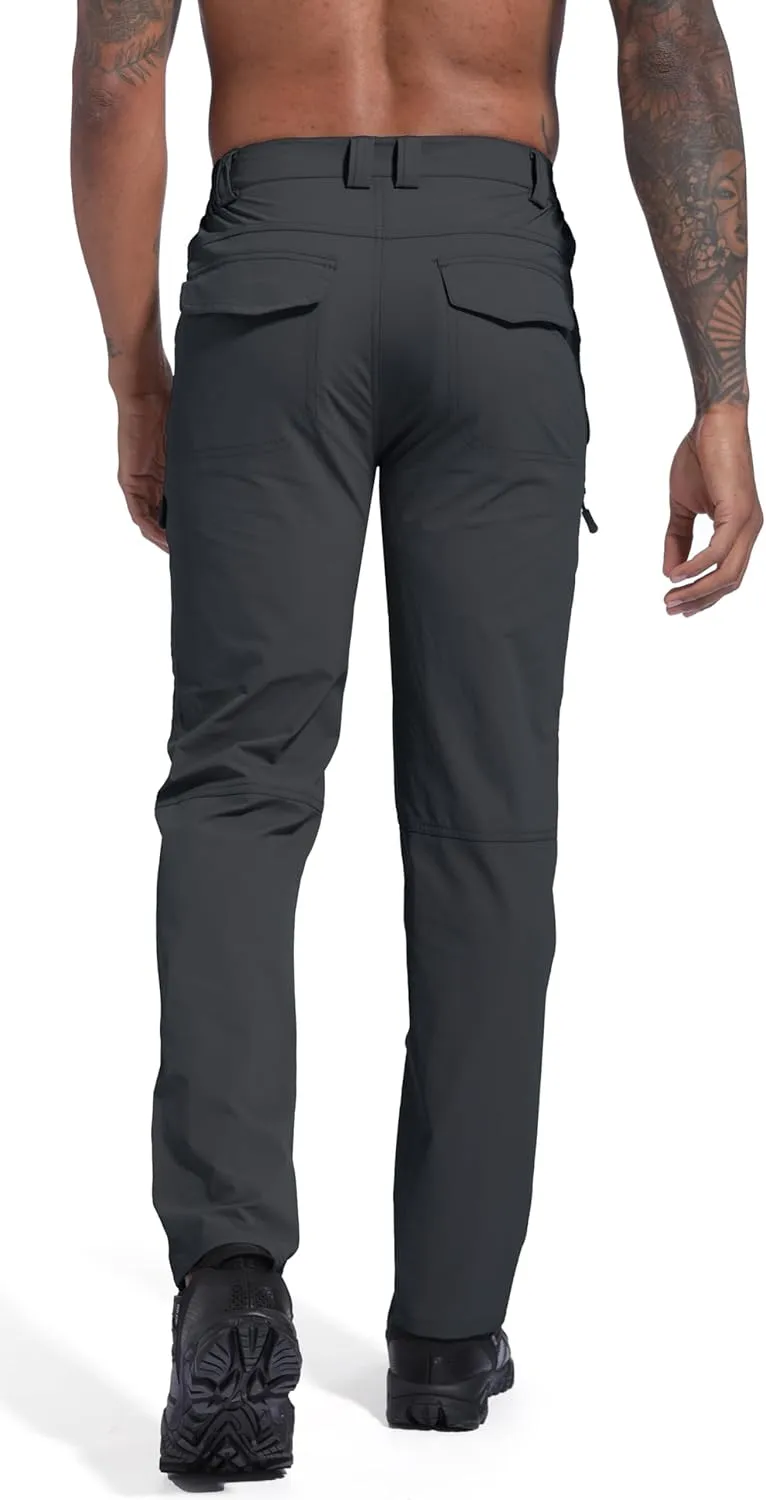 Men's Lightweight Hiking Cargo Pants Waterproof Quick Dry Travel Fishing Climbing Work Outdoor Pants