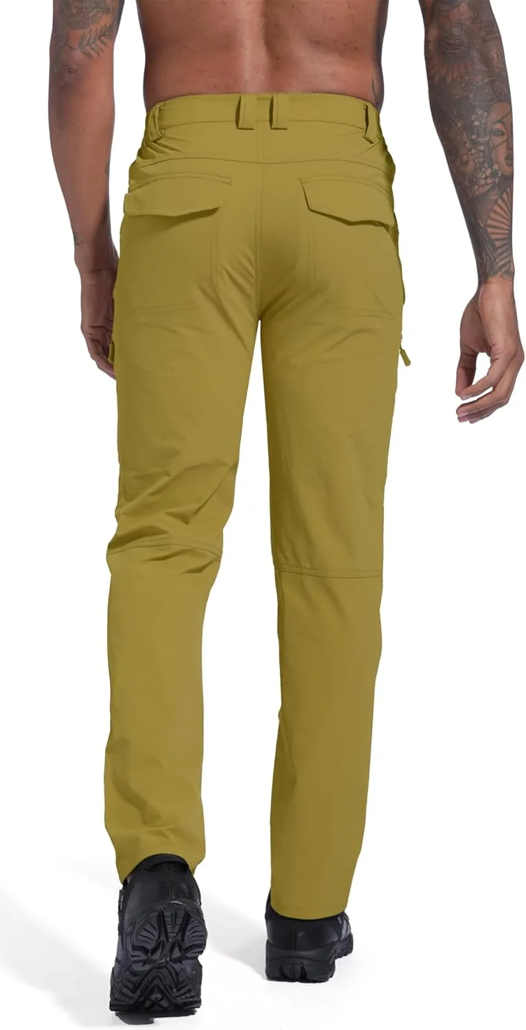 Men's Lightweight Hiking Cargo Pants Waterproof Quick Dry Travel Fishing Climbing Work Outdoor Pants
