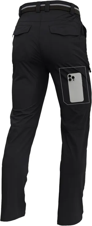 Men's Lightweight Hiking Cargo Pants Waterproof Quick Dry Travel Fishing Climbing Work Outdoor Pants