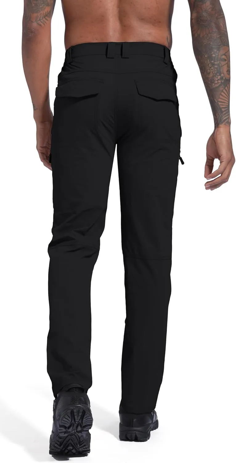 Men's Lightweight Hiking Cargo Pants Waterproof Quick Dry Travel Fishing Climbing Work Outdoor Pants