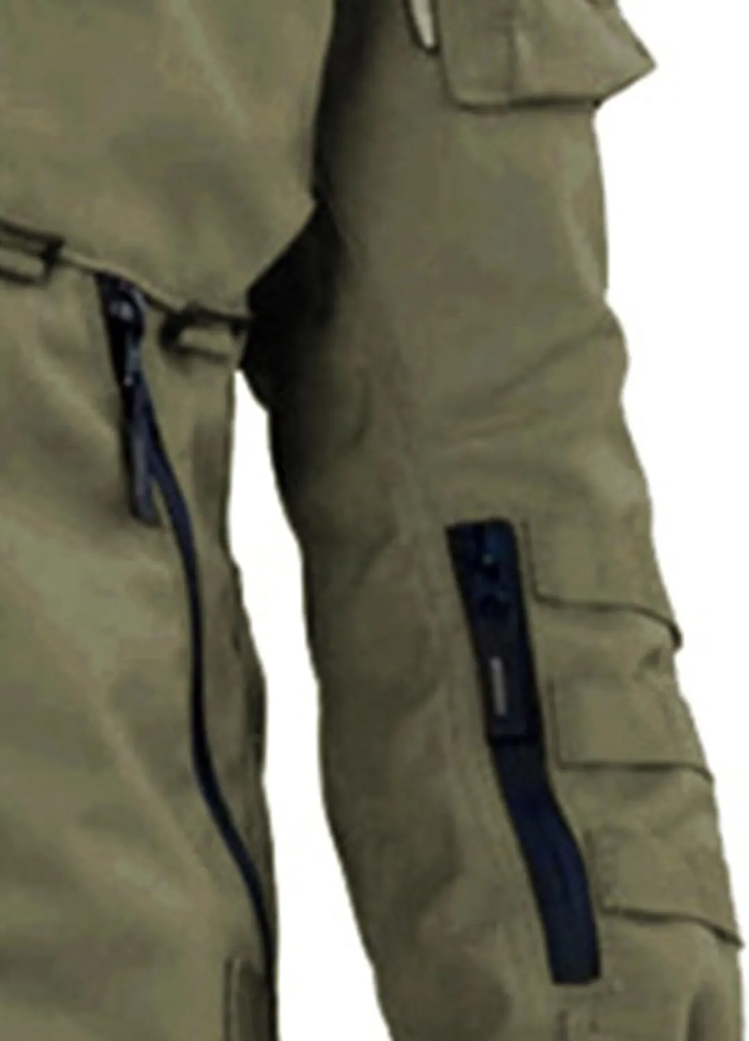 Men's Outdoor Cargo Tactical Jackets Multi-Pockets Stand Collar Military Jackets Lightweight Cotton Windbreaker
