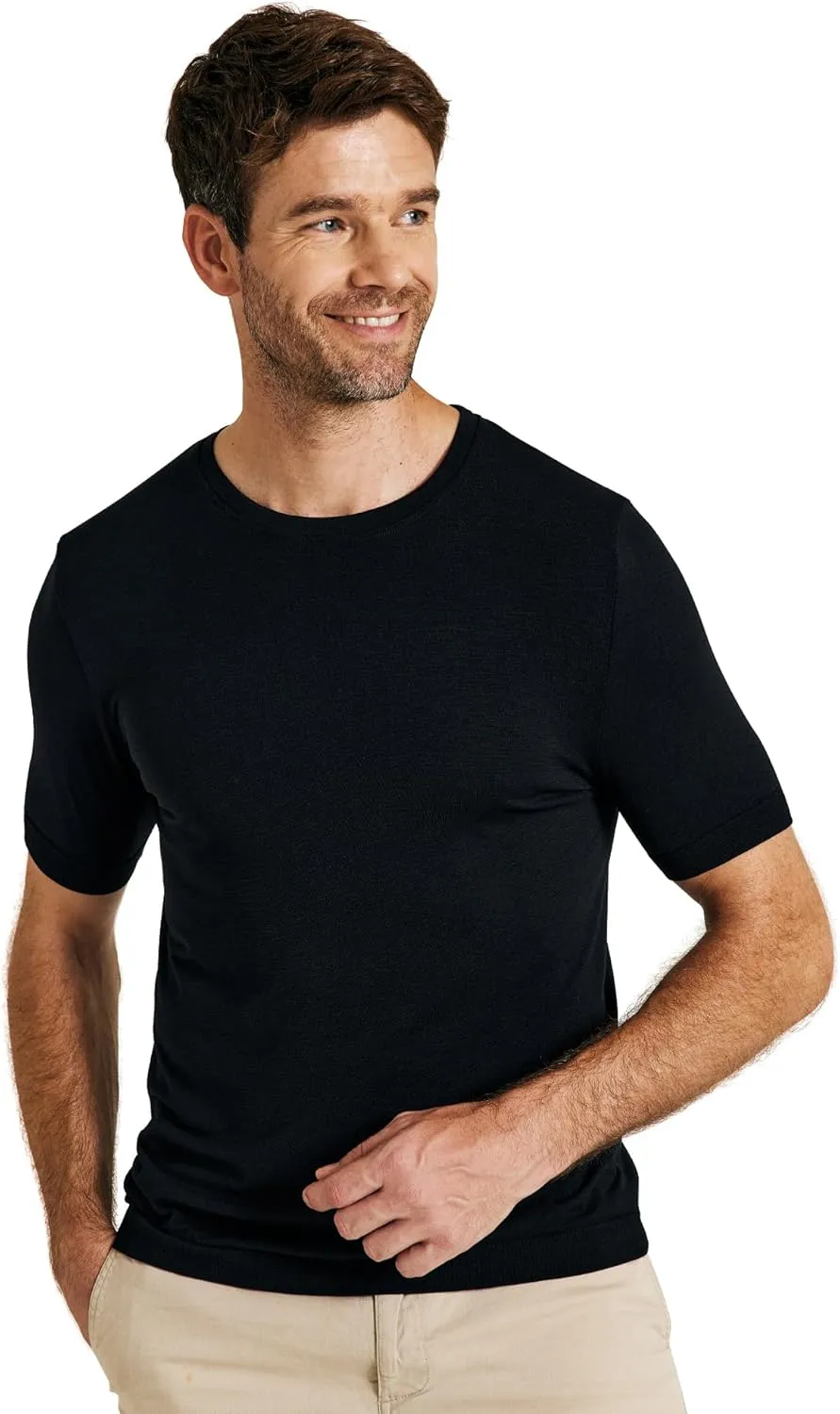 METARINO Mens Merino Wool T-Shirt Short Sleeve Athletic Tees Lightweight Base Layer Undershirt for Running,Workout