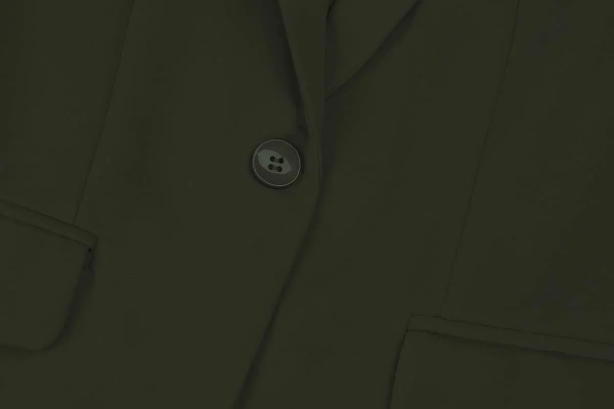 MINTLIMIT Women's 3/4 Sleeve Blazers One Button Work Office Blazer with Pockets