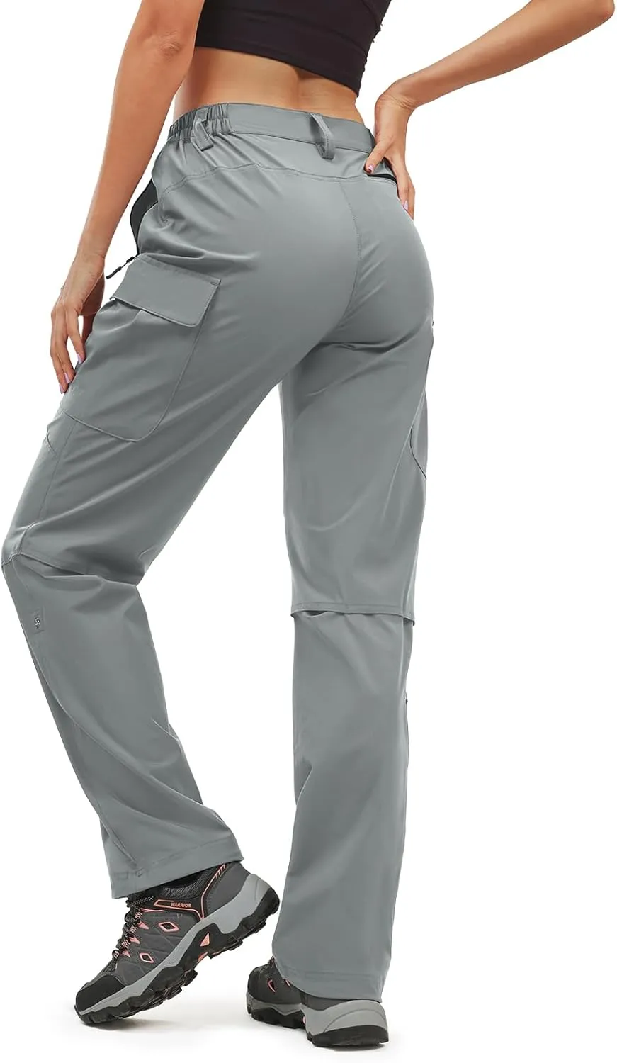 Moosehill Women's-Hiking-Pants-Cargo-Quick-Dry-Stretch-Lightweight Work Outdoor Pants with 5 Deep Pockets