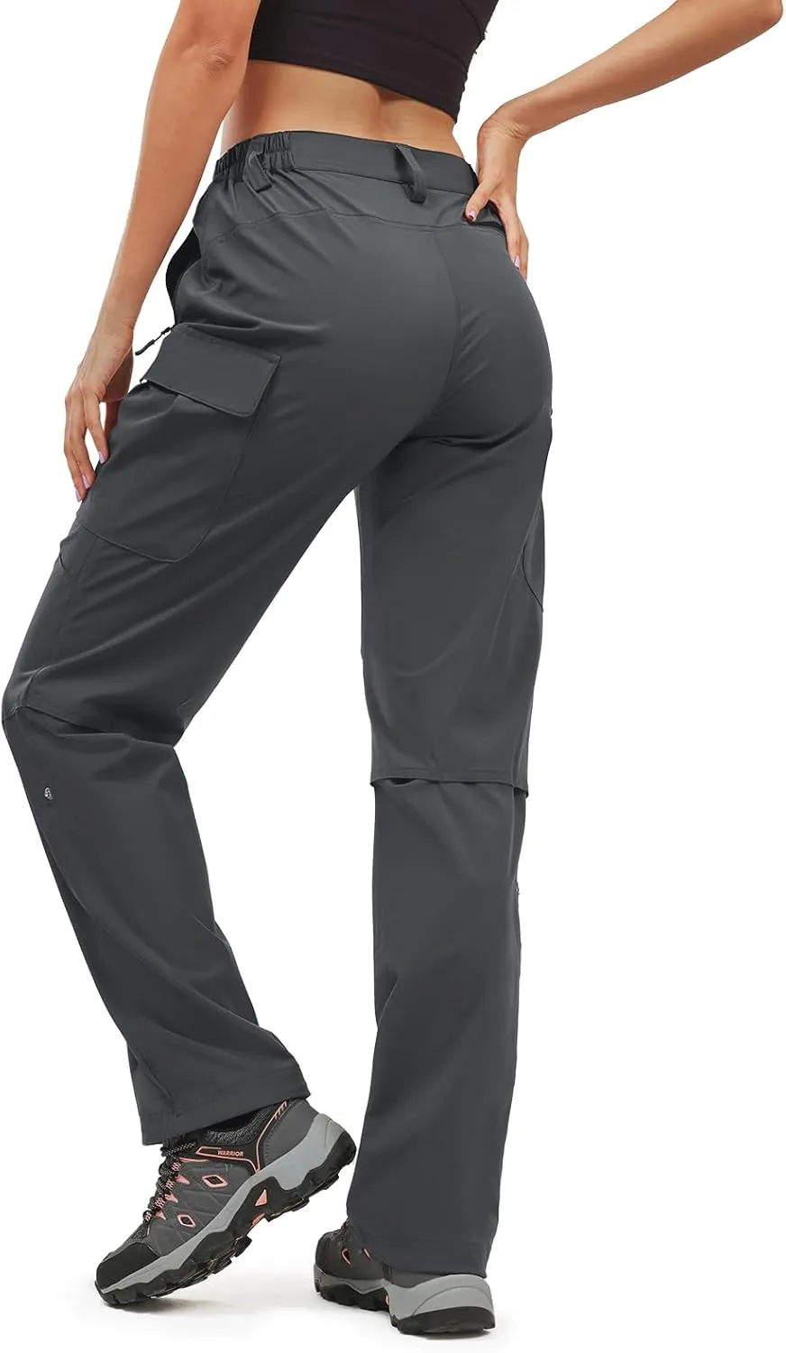 Moosehill Women's-Hiking-Pants-Cargo-Quick-Dry-Stretch-Lightweight Work Outdoor Pants with 5 Deep Pockets