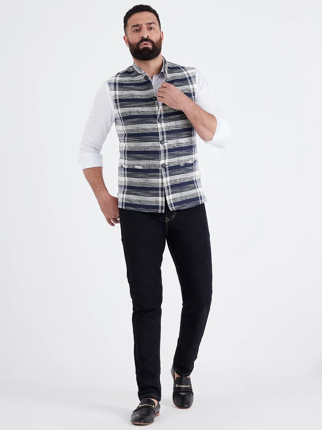 Needlepnt Nehru Jacket