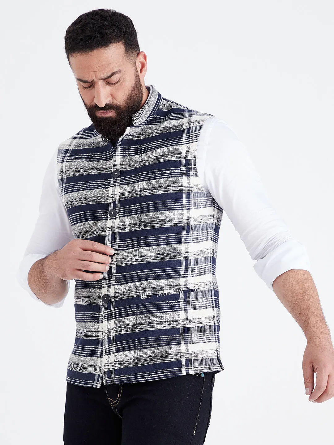 Needlepnt Nehru Jacket