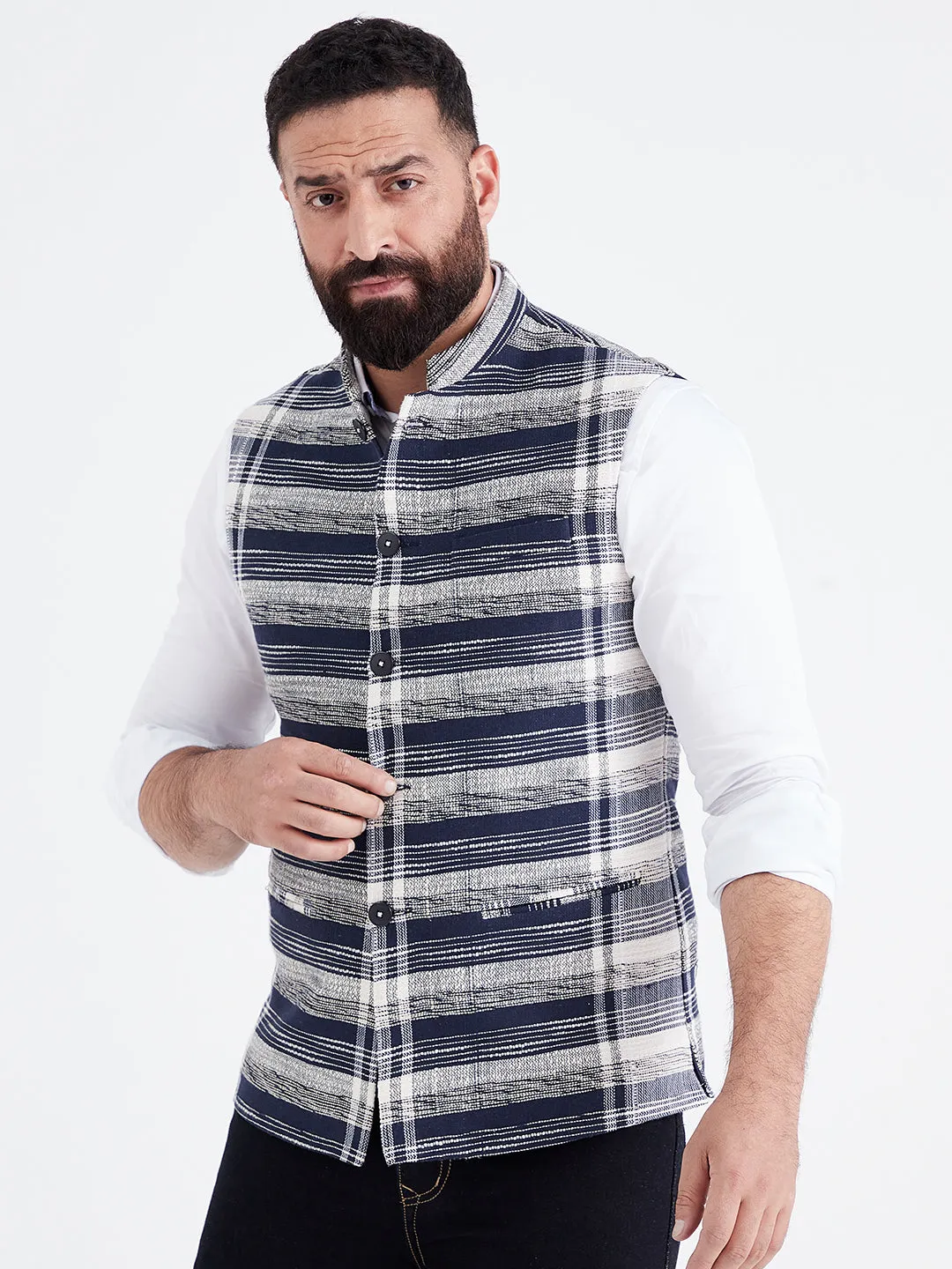 Needlepnt Nehru Jacket