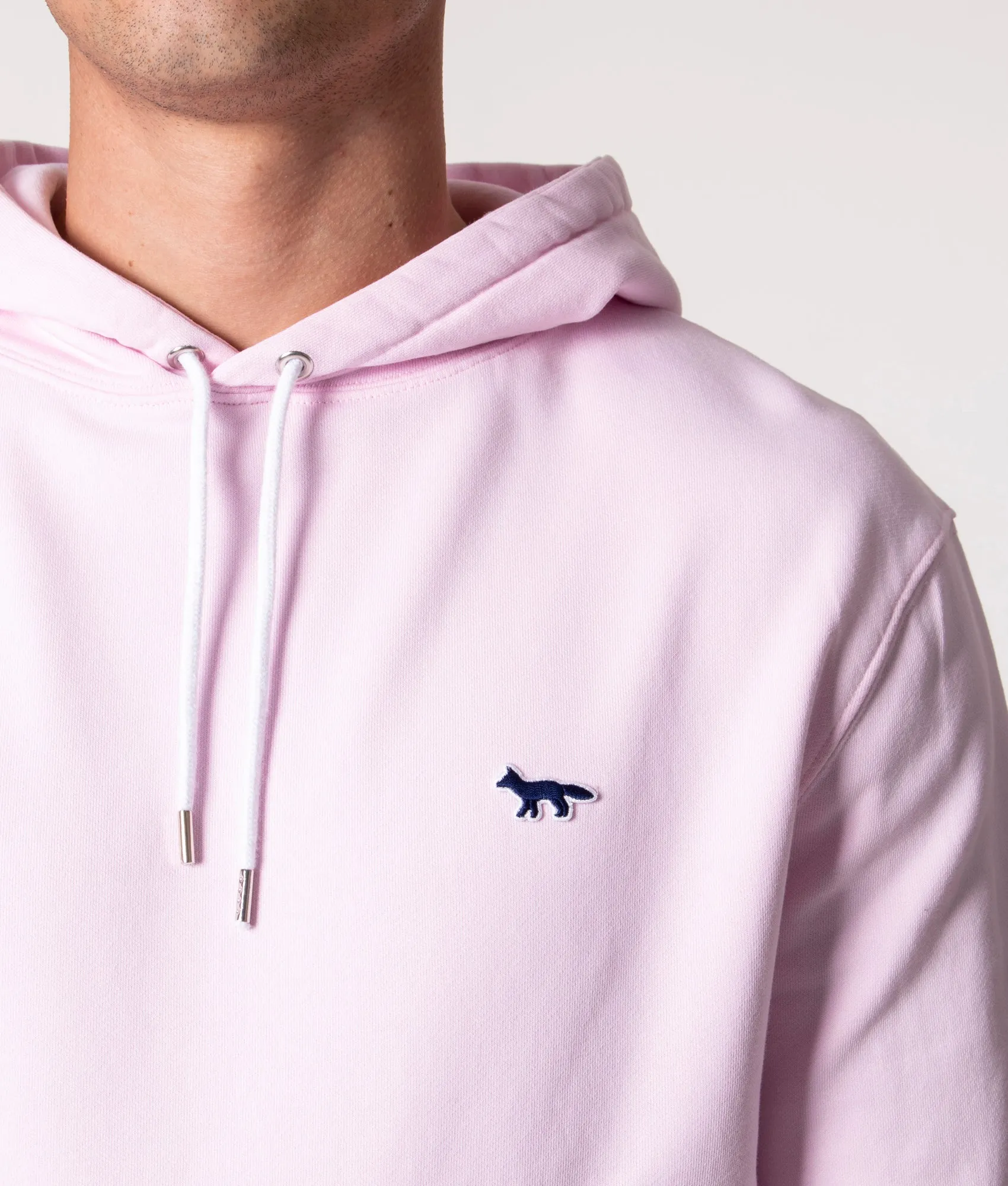 Slim Fit Navy Fox Patch Classic Hoodie
