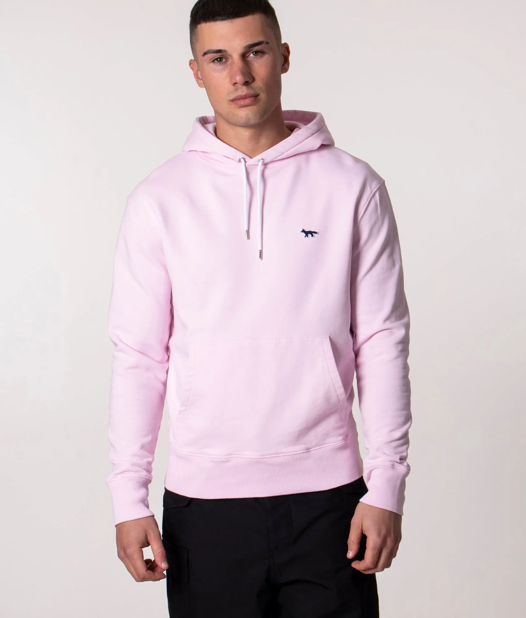 Slim Fit Navy Fox Patch Classic Hoodie