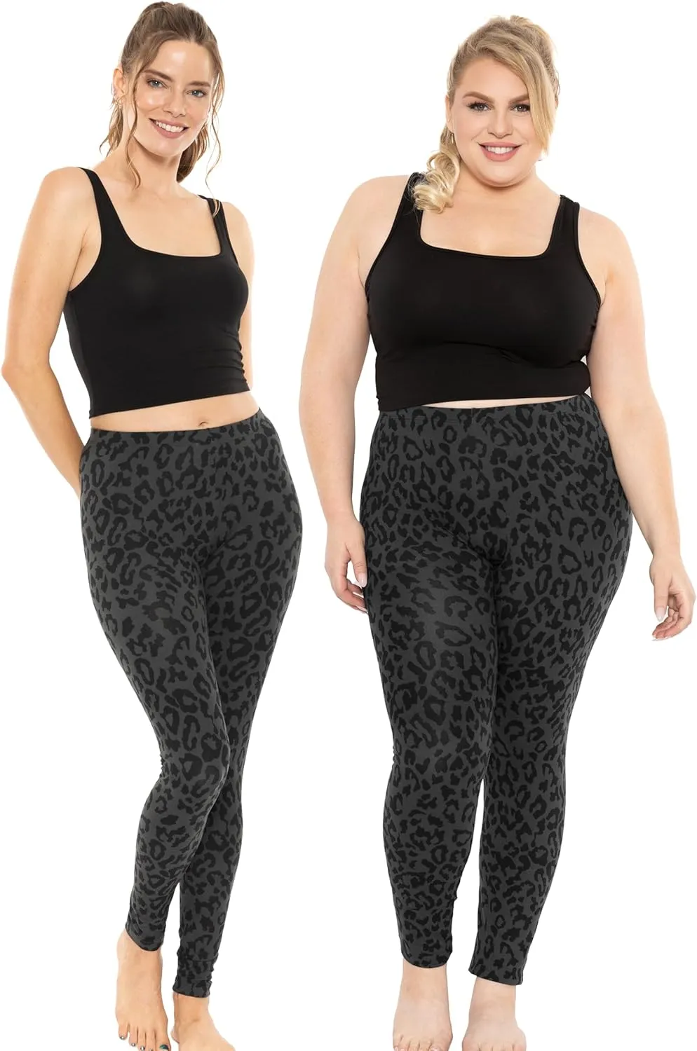 STRETCH IS COMFORT Women's and Plus Size Oh So Soft Full and Knee Length Leggings | Basic Essentials | Small to 7X