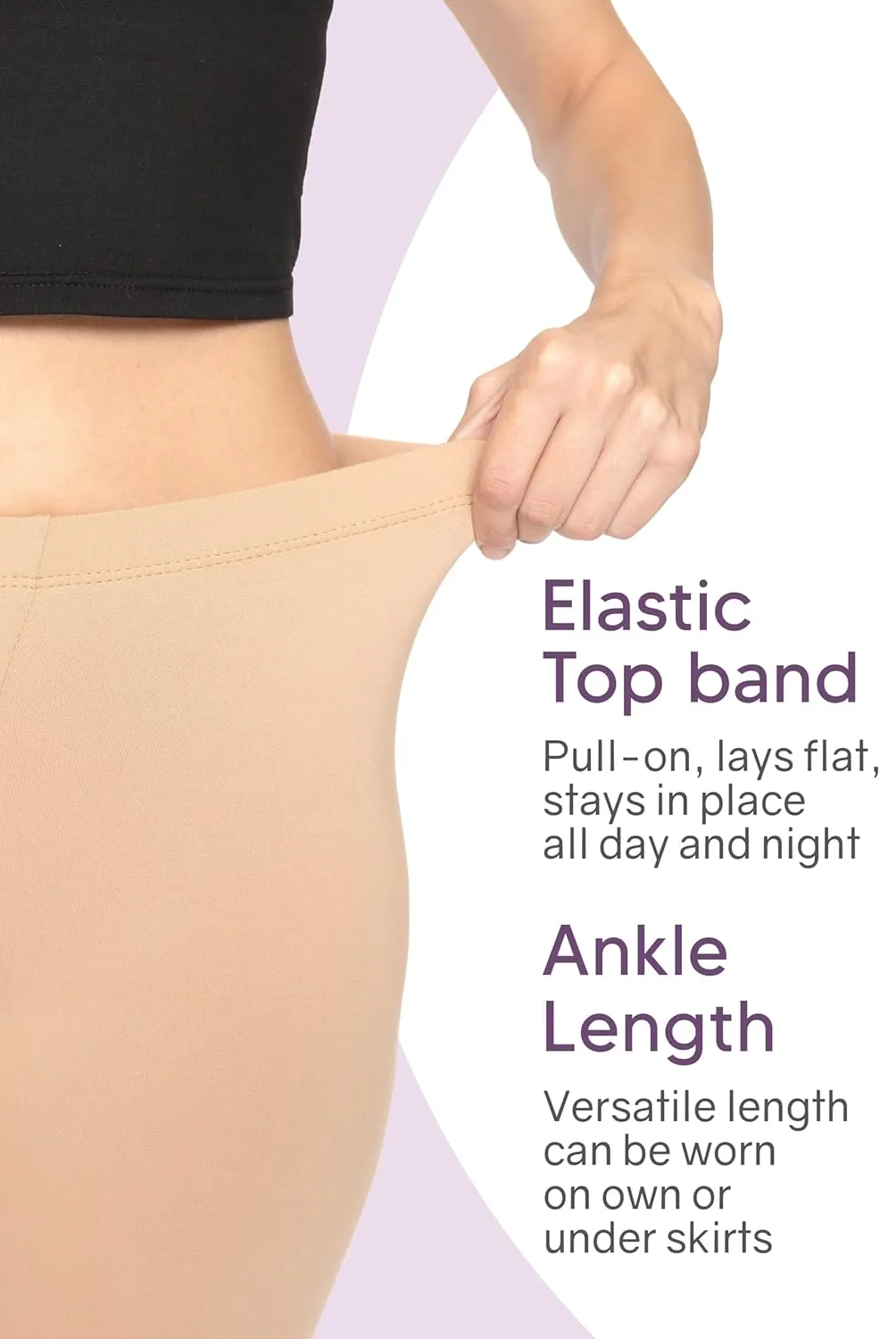 STRETCH IS COMFORT Women's and Plus Size Oh So Soft Full and Knee Length Leggings | Basic Essentials | Small to 7X